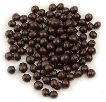 Dark chocolate pearls