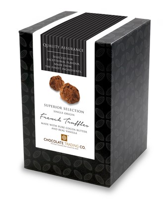 Superior Selection, French Truffles, Chocolate Gift Cube