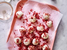 Recipe - White Chocolate Truffles with Cherry, Coconut & Hazelnut.
