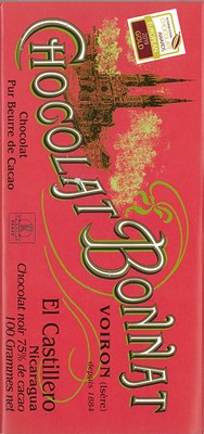 Bonnat, El Castillero, 75% dark chocolate bar