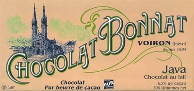 Bonnat, Java, 65% milk chocolate bar - Chocolate Trading Co