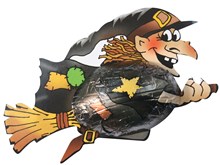 Chocolate Witch on broomstick